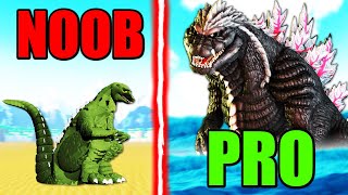 NOOB to PRO GODZILLA in 1 Hour in Kaiju Universe ROBLOX