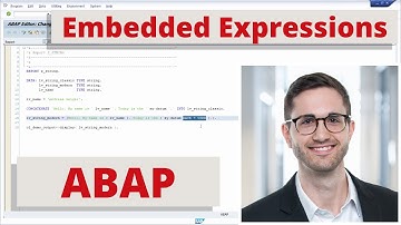 Embedded Expressions in String Template - Modern ABAP