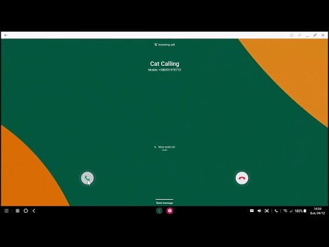 Incoming call on