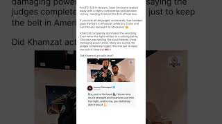 Arman Exposes Khamzat's UFC 328 Robbery!