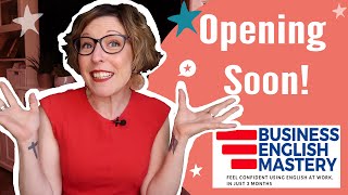 Business English Mastery Virtual Immersion opens 2 September 2020