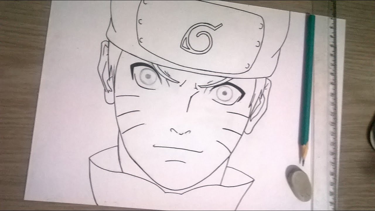 Como desenhar e pintar Naruto de forma facíl,primeira etapa. 