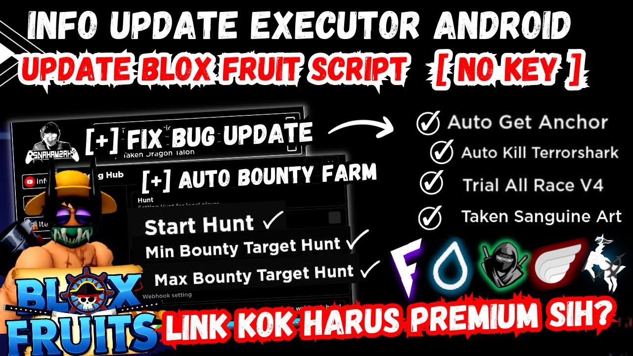 UPDATE ] BLOX FRUIT SCRIPT NO KEY, AUTO FARM BOUNTY OP, AUTO SAIL, FARM  MASTERY