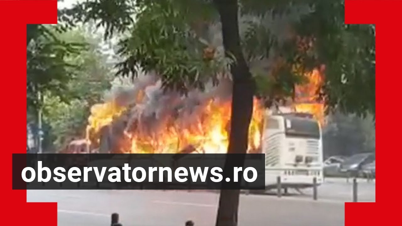 Troleibuzul care a ars în Bucureşti avea o vechime de 16 ani