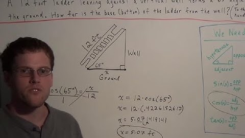 How to Find the Missing Side of a Right Triangle (using sin cos tan)