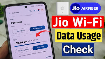 how to check jio airfiber data balance | jio wifi data usage check kaise kare