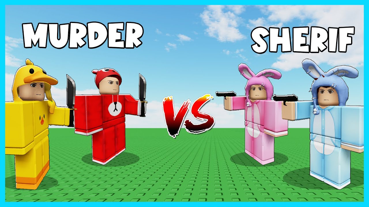 MIPAN & ZUZUZU Bermain Murder Vs Sherif Melawan Jonjon Bonni & NyamNyam! ROBLOX