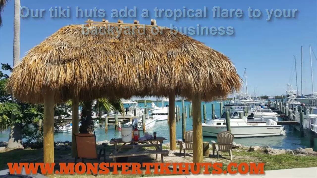 Tiki Huts Cape Coral Florida Monster Tiki Huts YouTube