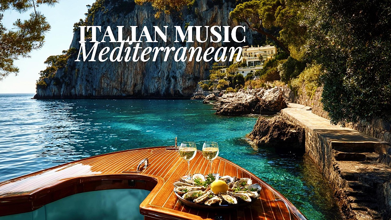 Italian Vibes & Mediterranean Music 🎶 Scenic Amalfi Coast & Lake Como | Mediterranean Summer