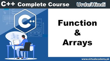 Function and Arrays in C++ | C++ Complete Course Basic to Advanced in Urdu/Hindi
