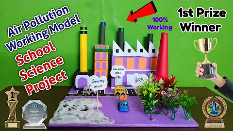 Air Pollution Working Model | Science Project Ideas | Easy science experiments #science #pollution