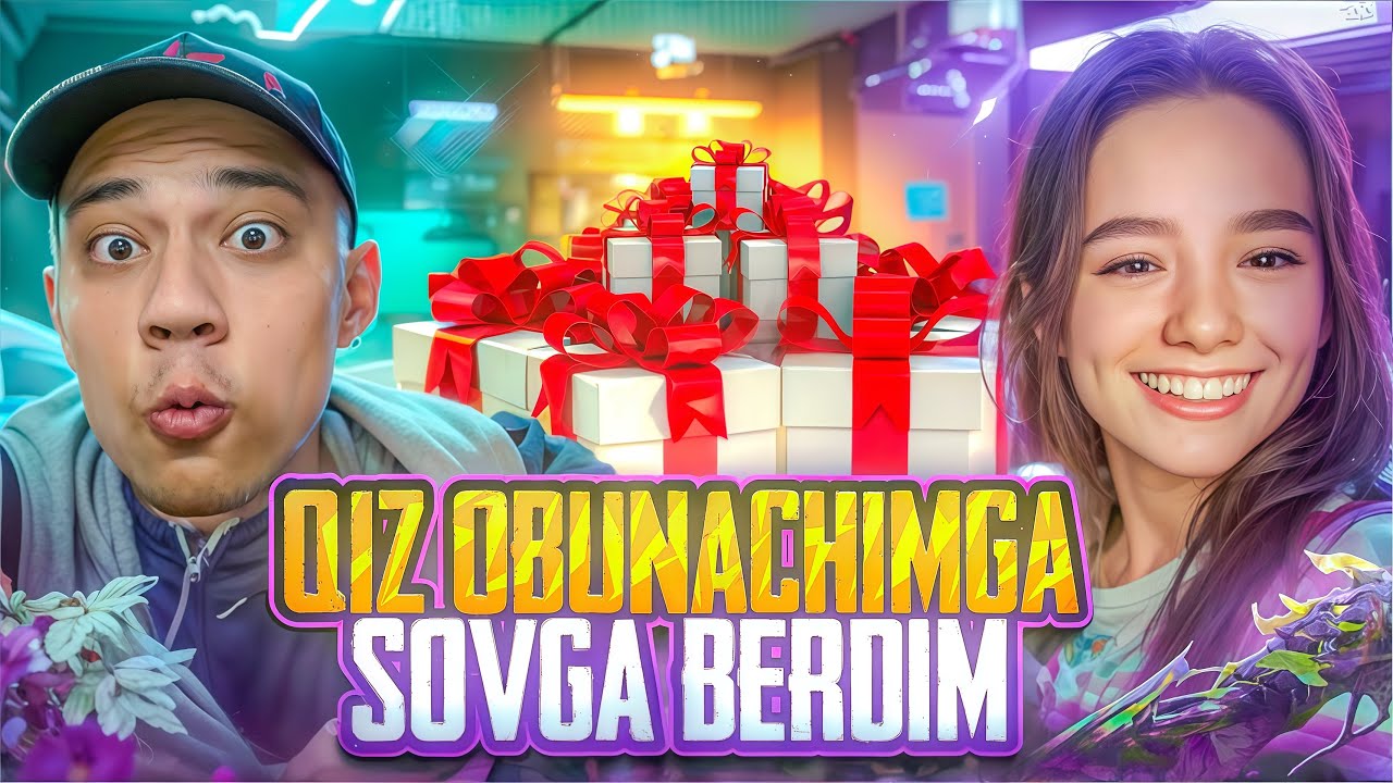 QIZ BOLA OBUNCHIMGA SOVG`A BERDIM🤩🤩 BUNAQASI BOMAGAN / AKKAUNT PROKACHKA FREE FIRE 