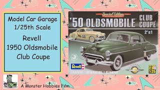Model Car Garage - Revell 1950 Oldsmobile Club Coupe Model Car Kit 1/25 Scale Model Kit Unboxing
