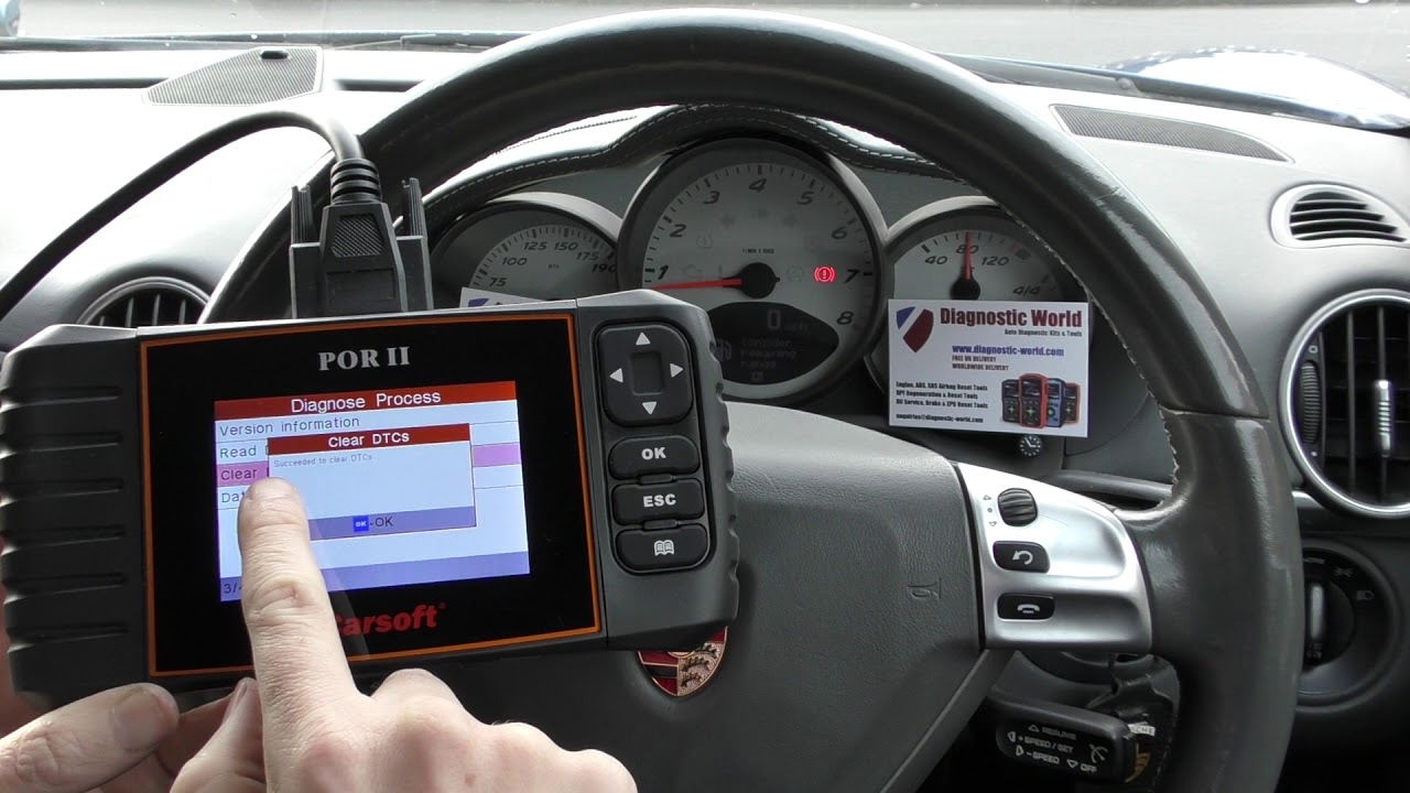 Porsche 987 Engine Fault Reset POR II Cayman Boxster Check Engine - YouTube