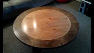 Wooden Skateboard Table/ Giant Lazy Susan