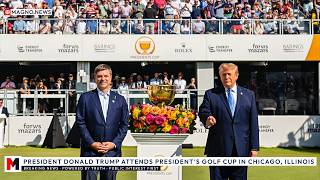 🇺🇸 4 More Years! Chants for Donald Trump at President's Golf Cup in Chicago, Illinois