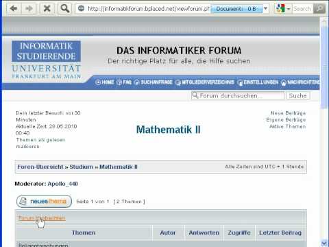 PHPBB 3: Forum Beobachten
