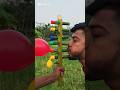 Amazing DIY Bamboo Air Pump for Balloons! 🎈 | Creative Village Invention#handmade