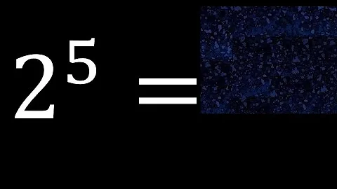2 exponent 5 , number raised to the power, number above the number
