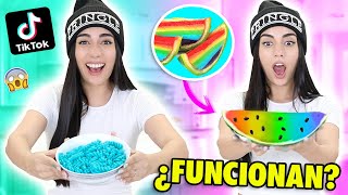 PROBANDO TRUCOS RAROS DE TIK TOK!  COMIDA VIRAL! #2  ¿Funcionan? | Claudipia