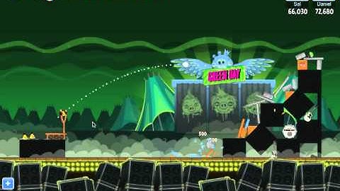 Angry Birds Friends Green Day Level 12 Walkthrough 3 Star - Facebook