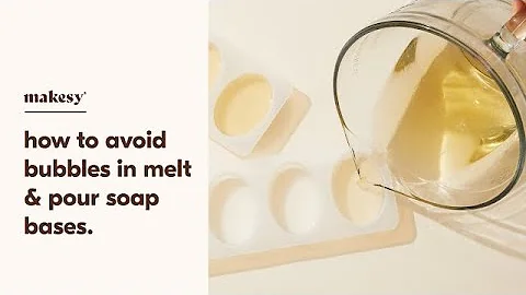 3 tips to avoid bubbles in melt & pour soap bases! 🧼 soap making 101