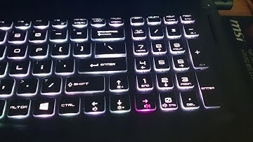 MSI GE 75 Raider 8SG Steelseries Keyboard backlit colors wrong, some keys are completely different
