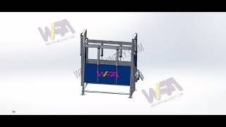 How To Operate WFA Production Abattoir Machine Cattle Stunning Box For Cattle Slaughterhouse