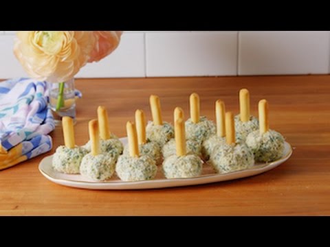Spinach Artichoke Cheese Ball Bites | Delish