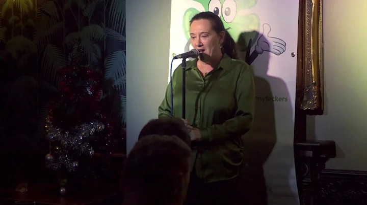 Judith Walker Performing Stand up Comedy