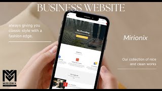 Business  Site| Simple landing page | Frontend of a Website | HTML5, CSS3