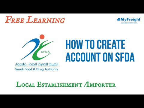 SFDA HOW TO REGISTER SAUDI FOOD AND DRUG AUTHORITY