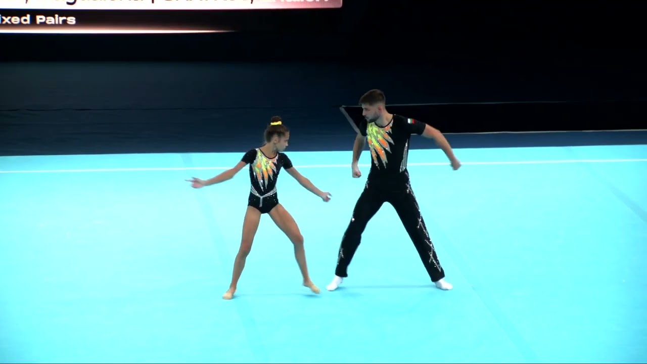 Bulgaria (BUL) - 2024 Acrobatic Worlds, Guimaraes (POR) Dynamic Qualification  Mixed Pair