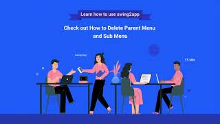 How to Customize Menu |Add or Delete Menu| Swing2App|