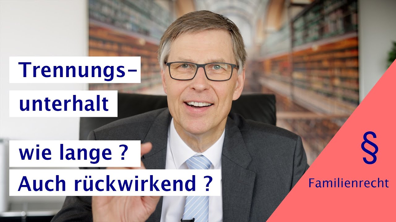Faszinierend Wie Lange Trennungsunterhalt Fotos