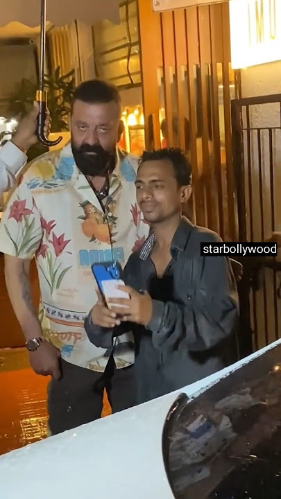 Just Sanjay Dutt Things as he Heads home after dinner at a Japanese joint in bandra #shorts