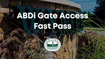 How to use ABDi Gate Access Fast Access