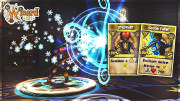 *NEW* Golem Taunt Spell That Increases Health!! - (Wizard101)