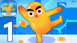 Jelly Scuffle - Funny Battle - Gameplay Walkthrough Part 1 Tutorial (iOS, Android) screenshot 4