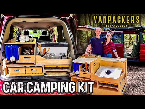 GENIUS Car Camping Kit Installs in Minutes - Kitchen, Bed, Refrigerator