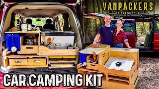 GENIUS Car Camping Kit Installs in Minutes - Kitchen | Bed | Refrigerator | Sink