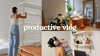 Productive Vlog EP. 04 | packing for my move, disassembling furniture