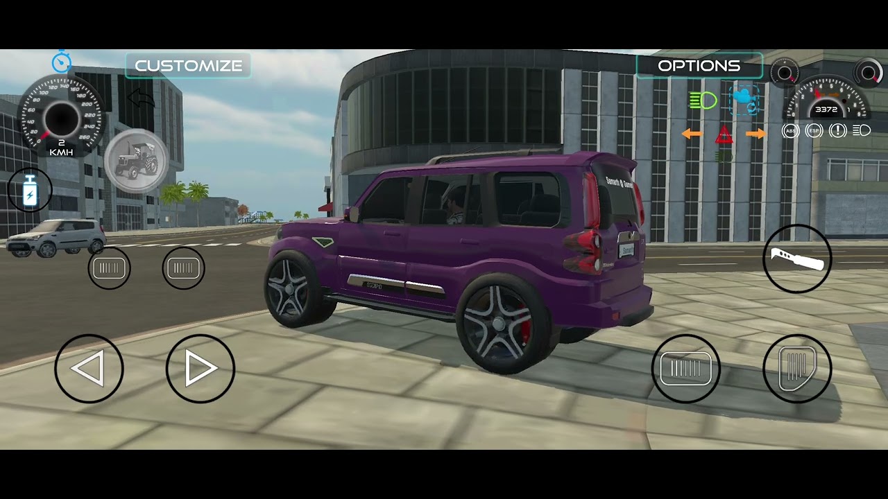Driving purple modified Scorpio S11. # Indian vehicle Simulator 3D.