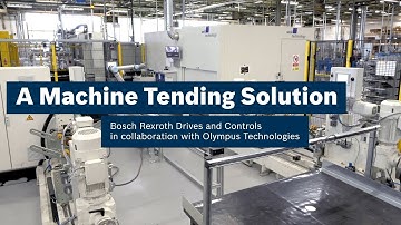 Olympus Technologies Universal Robot with Linear Track Machine Tending