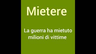 Il Verbo Mietere