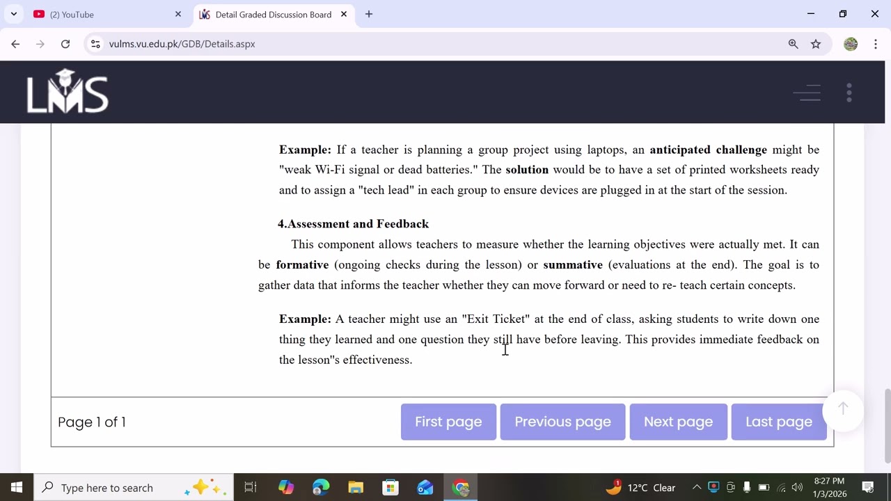 edu301 gdb 100 % correct solution 2026 