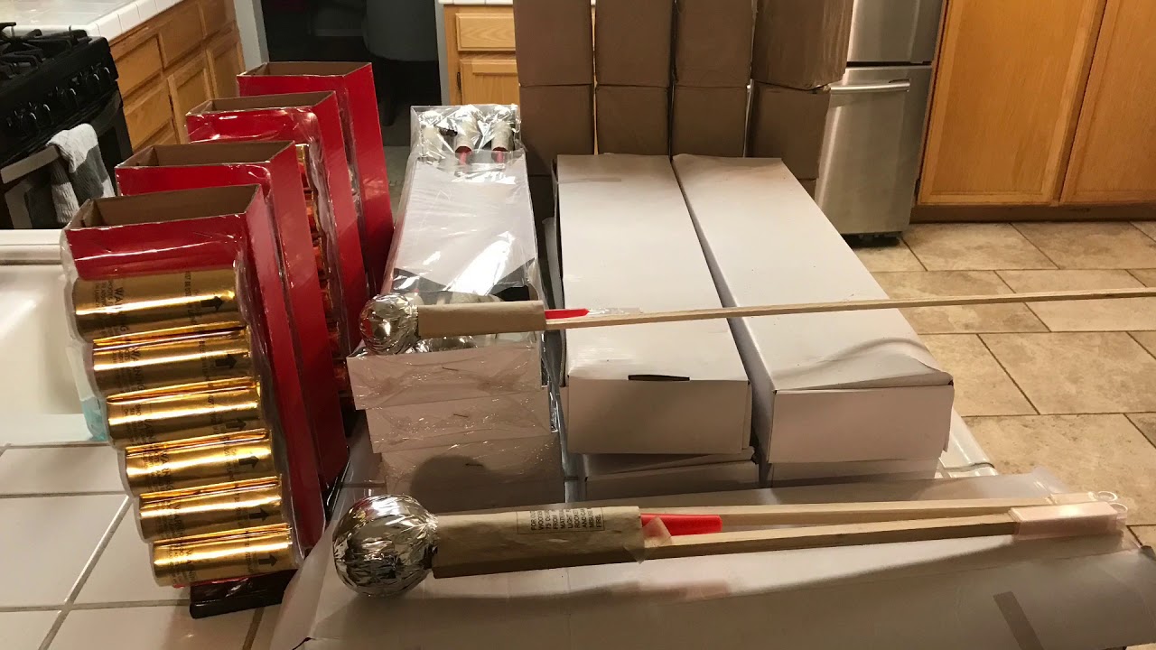 New Years firework stash 2017/2018 salutes