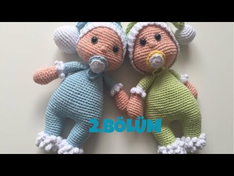 Amigurumi Emzikli  bebek(kol,kafa,şapka,emzik) yapımı 2 bölüm 2/2