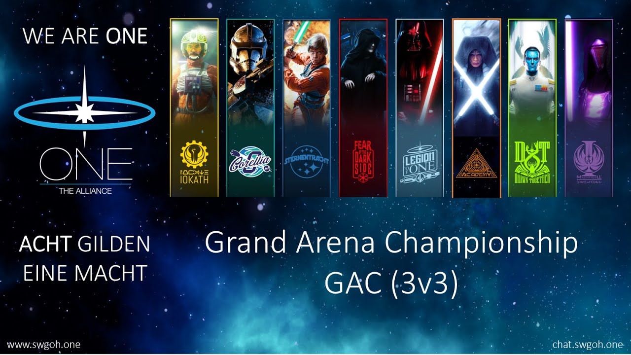 SWGOH - GAC 3v3   Wampa solo + FDC vs Jabba Team