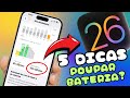 🔥 iOS 26: Como ECONOMIZAR MUITA BATERIA no iPhone! (Dicas Atualizadas)